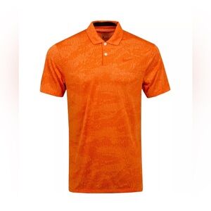 NWT Men’s Orange Camo Nike Standard Dry Fit Golf Tee Shirt Top L
